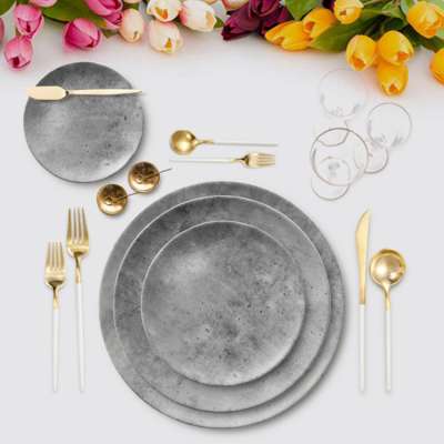 dubai wholesale market dinnerware sets ceramic tableware restaurant bone china dinner set